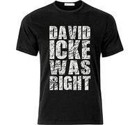 David Icke was Right Conspiracy Men's T Shirt Black XL