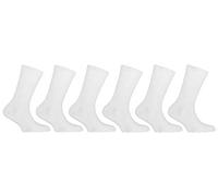 David James 6 Pairs Boys/Girls Back to School Ankle Sock uk 12-3 (White)