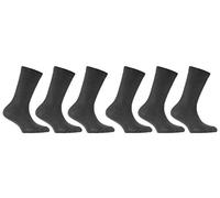 David James 6 Pairs Boys/Girls Back to School Ankle Sock uk 4-6 (Grey)