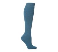 David James Ladies Long Wool Riding Wellington Boot Gardening Sock Teal Blue 4-8 UK (37-41 EUR)