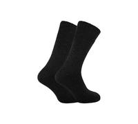 David James Men's 2 Pack Thermal Sleep Socks for Winter in Black | Size: 6-11 David James Black 6-11