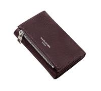 David Jones - Compact purse for women, Dark Purple, Small, Classic | PU Leather Card Holder, Multiple Card Compartments, Zipper Pocket and Coins, Size Wallet