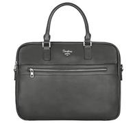 David Jones - Men's Business Briefcase Work Handbag - 13 Inch Laptop Bag PU Leather - Shoulder Messenger Crossbody Bag - Satchel Computer Case Handbag - Office College Travel Elegant - Grey
