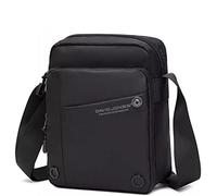 David Jones - Men's Crossbody Bag - Nylon Cross Shoulder Satchel - Pilot Bag - Black 1