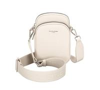 David Jones - Mobile Phone Shoulder Bag - Women's Small Satchel - Shoulder Wallet Pouch - Mini Nylon Bag - City Work Travel Sport Evening, white, One Size