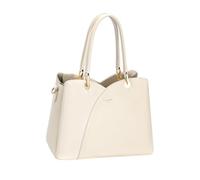 David Jones - Women's City Handbag - Faux Leather - 3 Compartments - Medium Size - Removable Shoulder Strap - Classic Chic Elegant Evening, Almond Milk