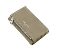 David Jones - Women's Compact Purse, Small Wallet, Dark Taupe, Little | Faux Leather Card Holder, Multiple Card Compartments, Zipped Pocket for Banknotes and Coins, Wallet Small Size, Practical