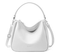 David Jones - Women's Hobo Shoulder Bag - Faux Leather Shoulder Bag - Medium Long Handle Handbag - Classic Fashion and Practical Elegant, white, Medium