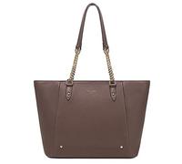 David Jones - Women's Shopper Handbag - Large Shoulder Bag PU Leather Long Handle - Work Bag A4 Bag Elegant Everyday - Woman Shoulder Tote Bag Office Work School Travel Shopping, brown, standard size
