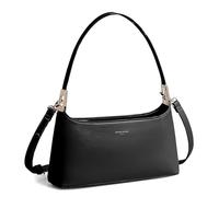 David Jones - Women's Shoulder Bag - Shoulder Bag - Shoulder Bag - Rigid PU Leather Shoulder Bag - Fashion Trendy Elegant City Bag for Phone Wallet, Black, One Size
