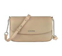 David Jones - Women's Small Crossbody Bag - Ladies Rigid PU Leather Chain Shoulder Bag - Rectangular Clutch Handbag - Phone Wallet Purse Evening Shopping City Fashion Elegant Party - Beige