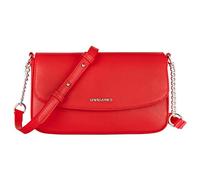David Jones - Women's Small Crossbody Bag - Ladies Rigid PU Leather Chain Shoulder Bag - Rectangular Clutch Handbag - Phone Wallet Purse Evening Shopping City Fashion Elegant Party - Red