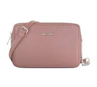 David Jones - Women's Small Square Crossbody Bag - Ladies Chain Shoulder Messenger Bag - PU Faux Leather Zipper Clutch - Little Cute Handbag Fashion Evening Pochette Phone Purse Elegant - Pink