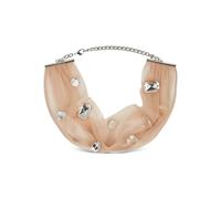 David Koma crystal-embellished choker necklace - Neutrals One Size