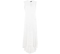 David Koma roll-cuffs satin blouse - White 6-8