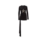 David Koma star-cutout ruched mini dress - Black 10-12-14