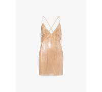 David Koma Womens David Koma Cami Sequin-Embellished Tulle Mini Dress Beige 10