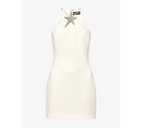 David Koma Womens David Koma Crystal-Embellished Star Crepe Mini Dress White/Silver 6