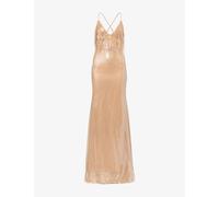 David Koma Womens David Koma Gradient Sequin-Embellished Tulle Gown Beige 12