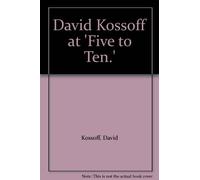 David Kossoff at 'Five to Ten.'