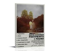 David Kushner Poster Album-Footprints I Found Canvas Wall Art Decorative Home Decor Painting for Living Room Bedroom 12x18inch(30x45cm) Frame-style