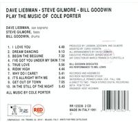 DAVID LIEBMAN/STEVE GILMORE/BILL GOODWIN - PLAYS COLE PORTER NEW CD