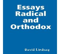 David Lindsay Essays Radical & Orthodox Paperback Book David Lindsay Multicolor