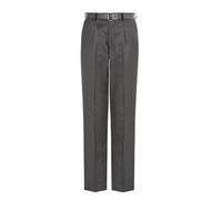 David Luke Men's Regular Fit Senior School Trousers in Charcoal | Size: 25L David Luke Charcoal 25L