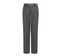 David Luke Men's Regular Fit Senior School Trousers in Charcoal | Size: 28S David Luke Charcoal 28S