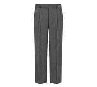 David Luke Men's Regular Fit Senior School Trousers in Grey | Size: 27R David Luke Grey 27R