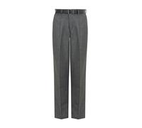 David Luke Men's Regular Fit Senior School Trousers in Grey | Size: 31L David Luke Grey 31L