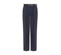 David Luke Men's Regular Fit Senior School Trousers in Navy | Size: 24R David Luke Navy 24R