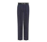 David Luke Men's Regular Fit Senior School Trousers in Navy | Size: 32XL David Luke Navy 32XL