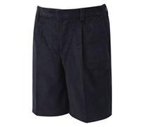 David Luke School Uniform Junior Corduroy Bermuda Shorts Navy 28"