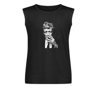 David Lynch Director Twin Peaks TV Shirts Gift Men's Vests Tank Tops O-Neck 100% Cotton Undershirts Unisex Sleeveless T-Shirt M Black