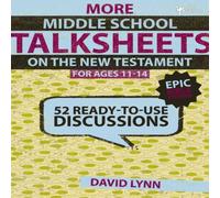 David Lynn A More Middle School Talksheets on the New Testament, Epic Bible David Lynn Multicolor