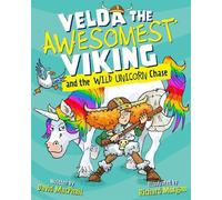David MacPhail Velda the Awesomest Viking & the Wild Unicorn Chase Paperback Book David MacPhail Multicolor