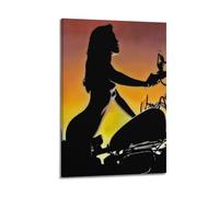 David Mann Motorcycle Art 11 Canvas Poster Wall Art Decor Print Picture Paintings for Living Room Bedroom Decoration 08x12inch(20x30cm)