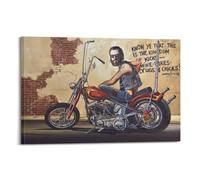 David Mann Motorcycle Art 5 Canvas Poster Wall Art Decor Print Picture Paintings for Living Room Bedroom Decoration 16x24inch(40x60cm)