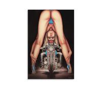 David Mann Motorcycle Art Posters (25) Poster Cool Artworks Painting Wall Art Canvas Prints Hanging Picture Posters 16x24inch(40x60cm)