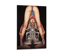 David Mann Motorcycle Art Posters (25) Wall Art Picture Painting Poster Canvas Print Posters Artworks Room Decor 16x24inch(40x60cm)