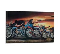 David Mann Motorcycle Art Posters (78) Picture Print Canvas Poster Wall Paint Art Posters Decor Modern Home Artworks 08x12inch(20x30cm)
