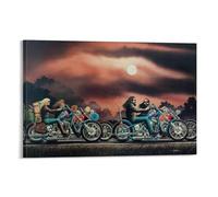 David Mann Motorcycle Art Posters (85) Posters Art Print Wall Photo Paint Poster Hanging Picture Family Decor 24x36inch(60x90cm)