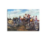 David Mann The Cyclist's Campsite Painter Work Posters Cool Artworks Painting Wall Art Canvas Prints Hanging Picture Home Decors Idea 16x24inch(40x60cm)