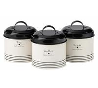 David Mason Design Made with Love Tea Coffee Sugar Canister Set
