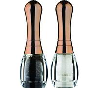 Skittle - Salt & Pepper Mill Set - Clear/Copper Plated Top - Filled