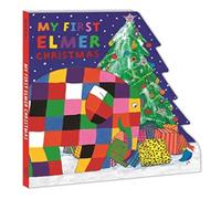 David McKee My First Elmer Christmas Board book Book David McKee Multicolor