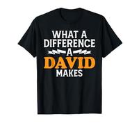 David Name Birthday What A Difference A David Makes T-Shirt