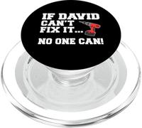 David Name Can't Fix It No One Can Handyman Construction PopSockets PopGrip for MagSafe