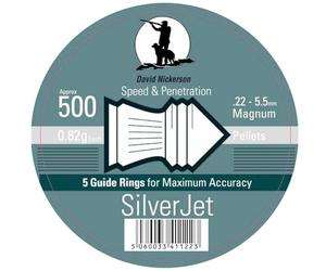 David Nickerson Silver Jet .22 Tin of 500 by